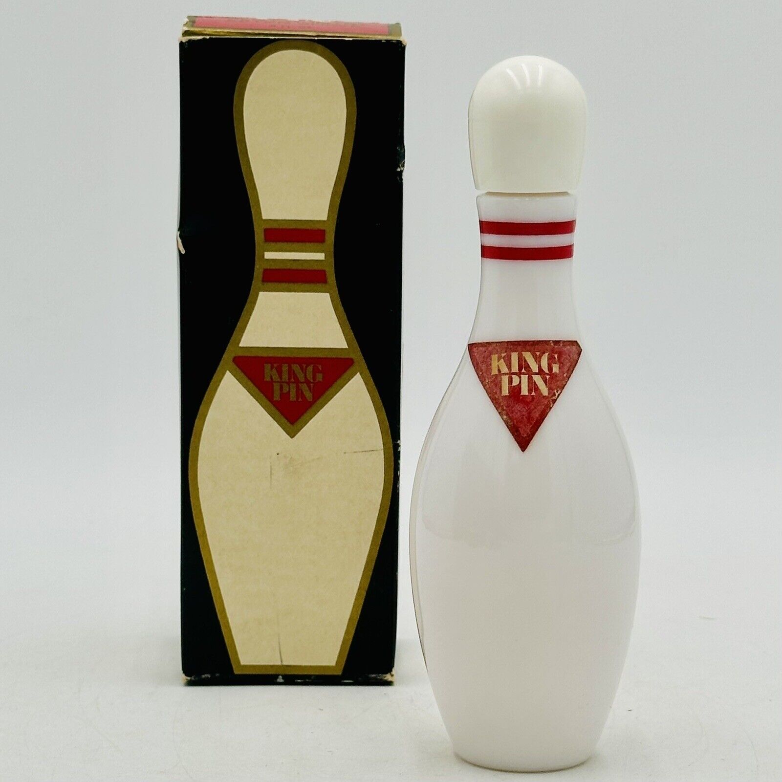 Vintage Avon KING PIN Wild Country After Shave Bowling Pin Decanter Full In Box