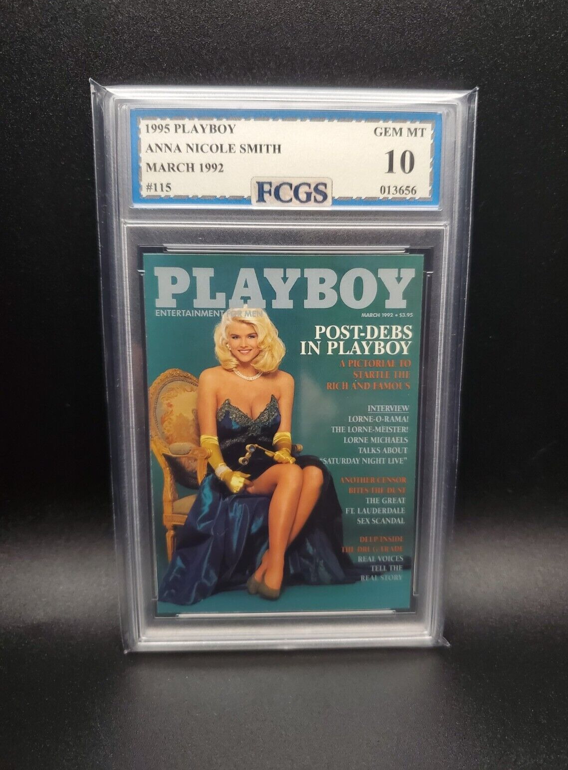 Anna Nicole Smith #115 (1995) Playboy - Graded 10 [FCGS] GEM-MT