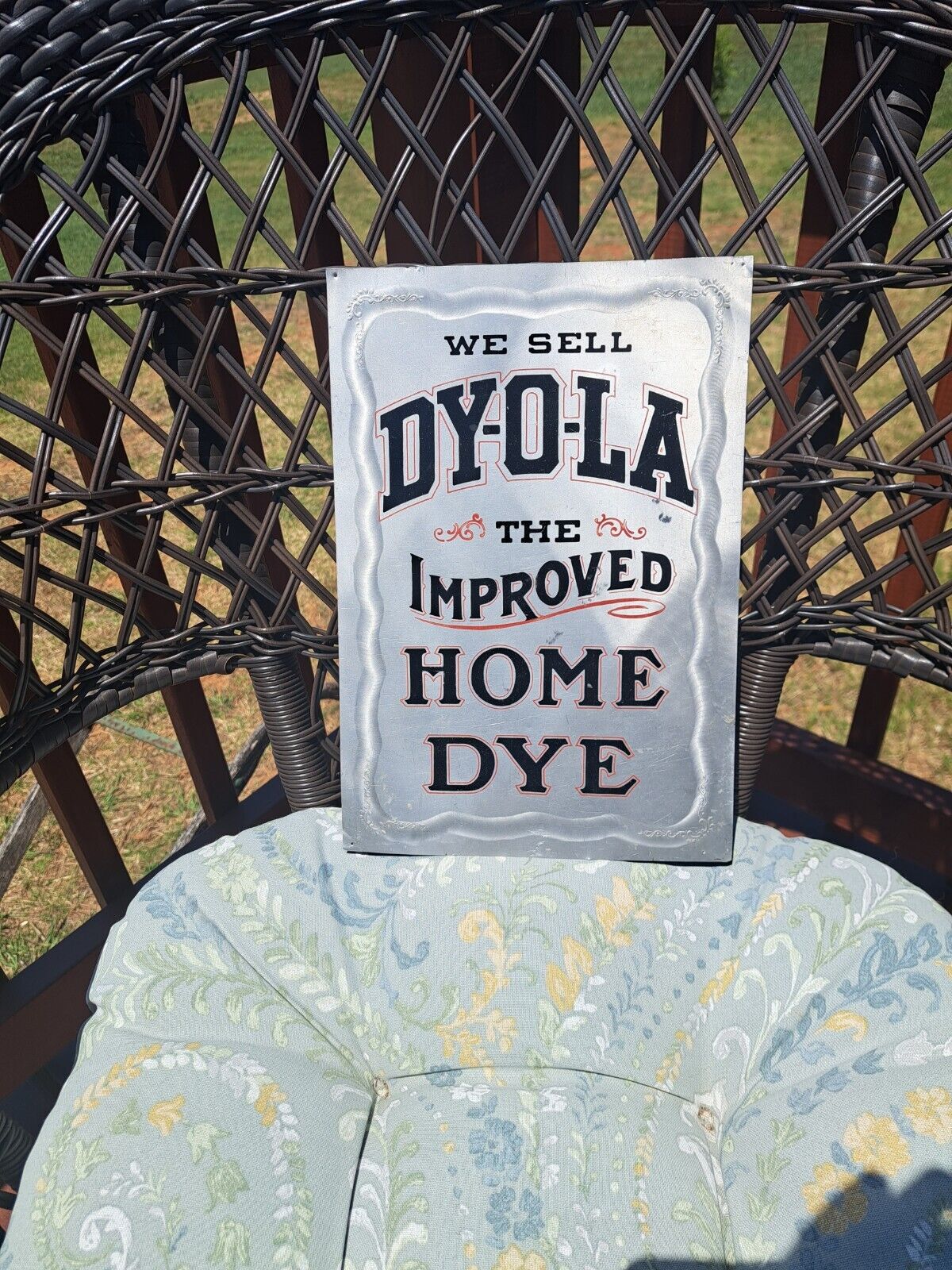 DY-O-LA antique Tin Sign