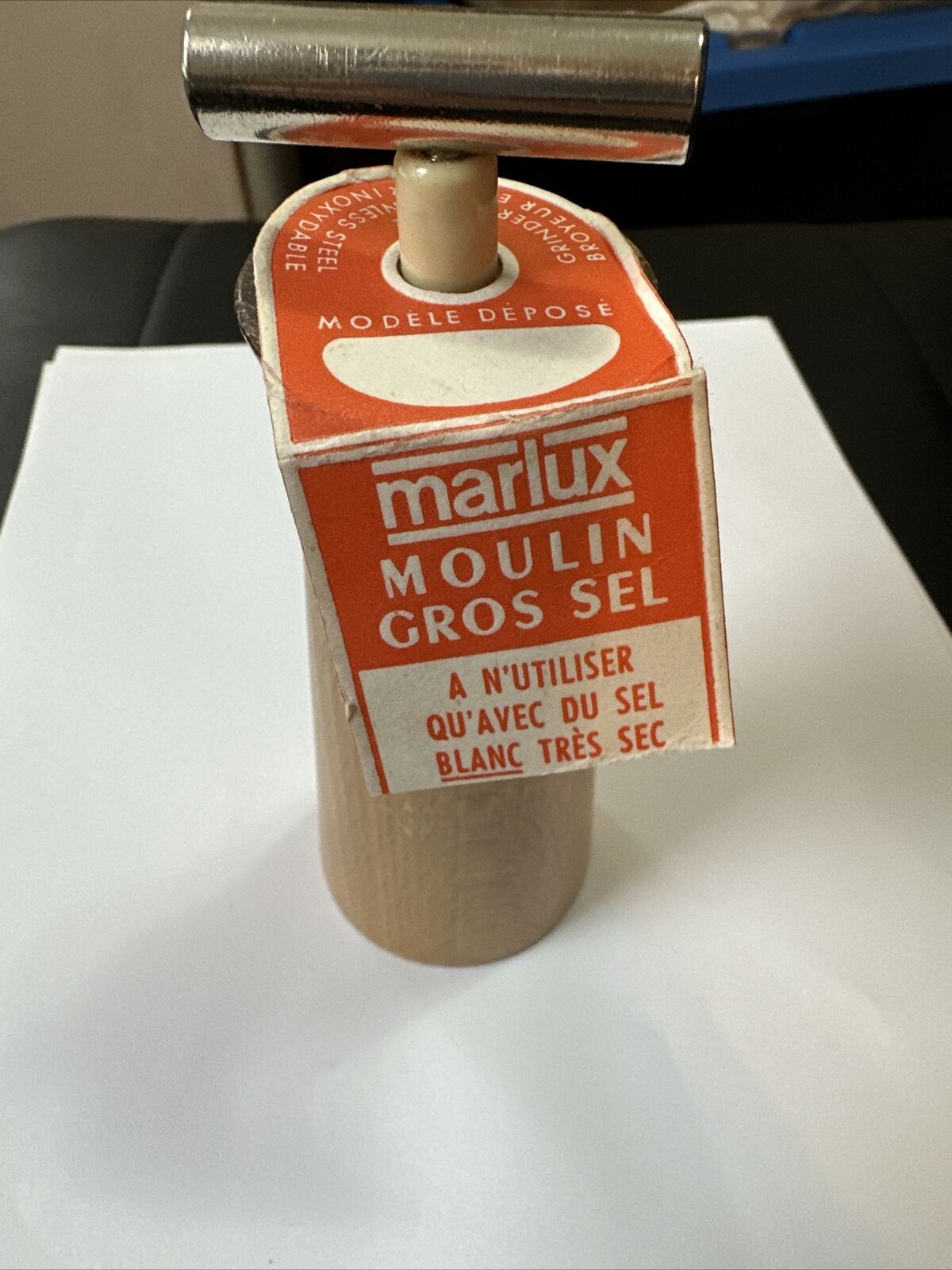 Marlux wooden N 112  Vintage Grinder in stainless stell Made in france