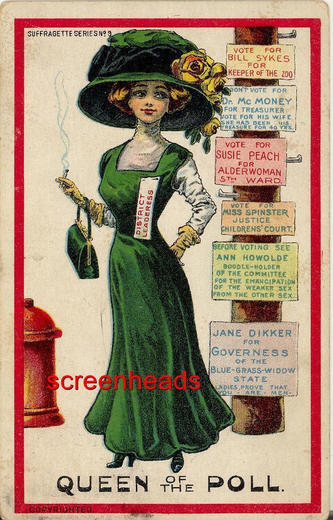 C1912 Postcard Suffrage Suffragette 