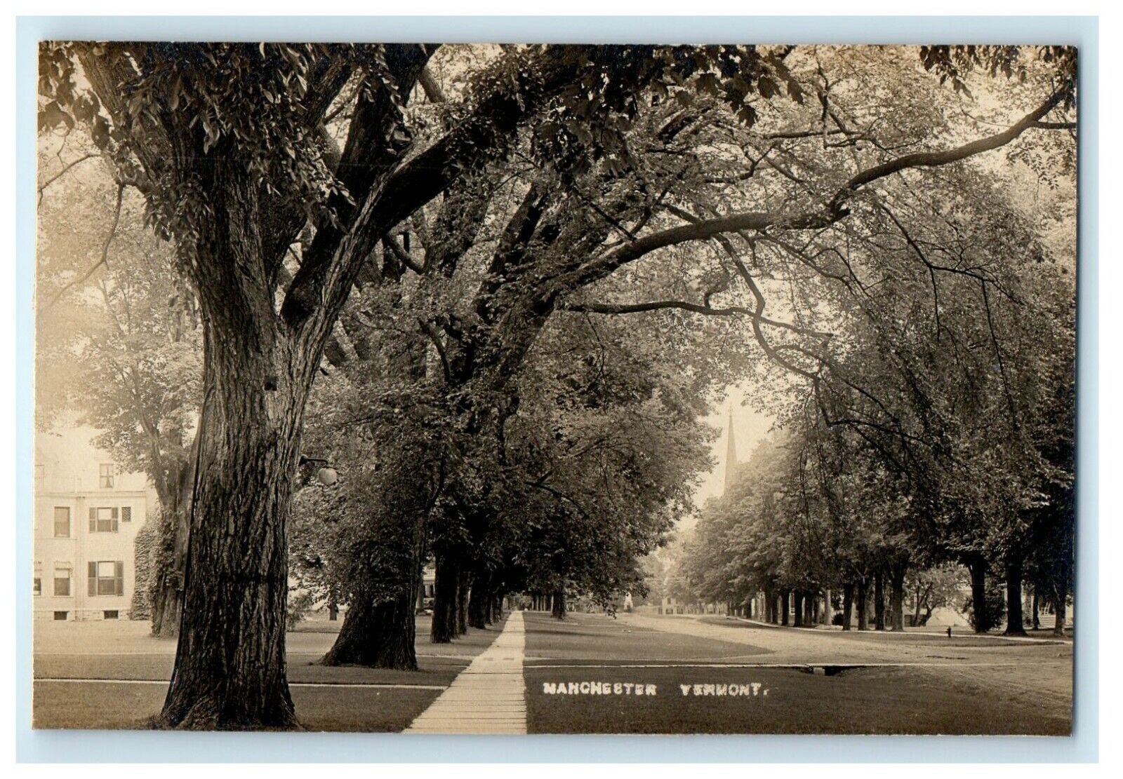 c1910\'s View Of Main Street Manchester Vermont VT RPPC Photo Antique Postcard