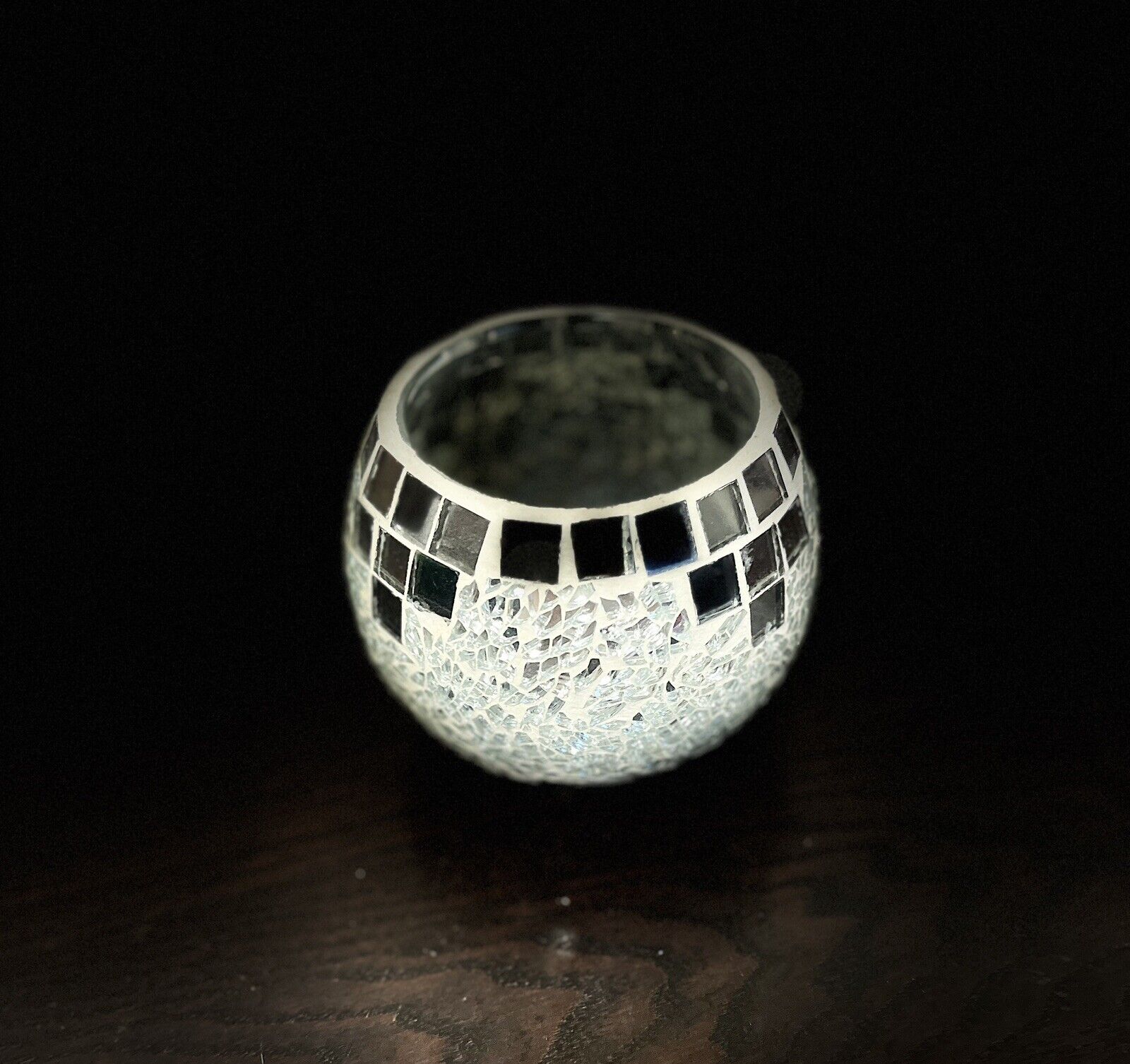 Wedding Function Décor Glass T Light Holder – Mosaic Votive Light Holder
