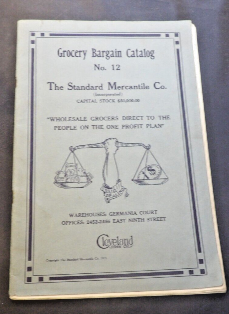 Rare Grocery Bargain Catalog-The Standard Mercantile Co-Victorian Era