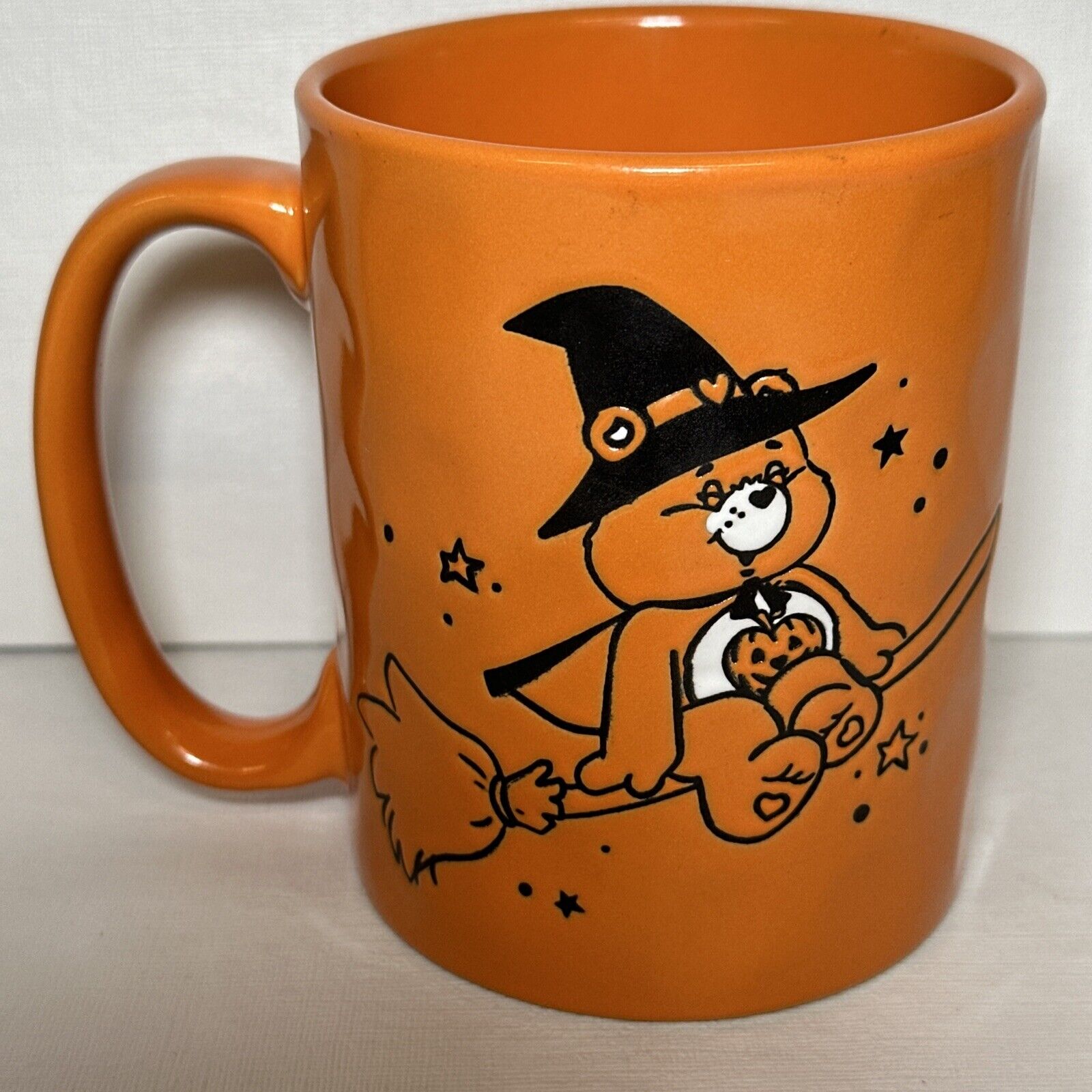 CARE BEARS 2024 Halloween Mug - Witch Vampire Pumpkin Costume - Orange Black NEW