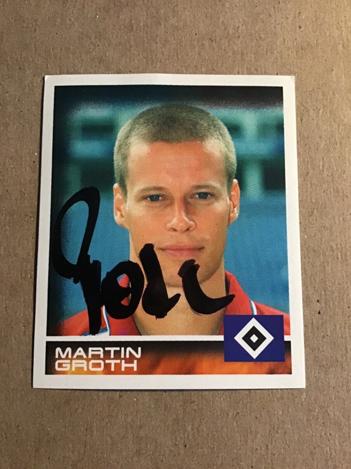 Martin Groth, Germany 🇩🇪 Panini 2001 Hamburger SV hand signed