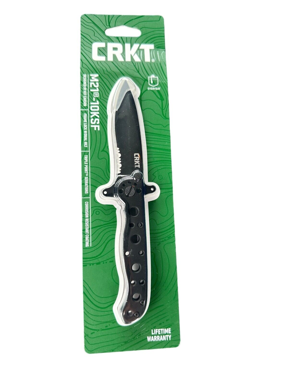 CRKT M21-10KSF Pocket Knife Folder Spear Point Blade Carson Design