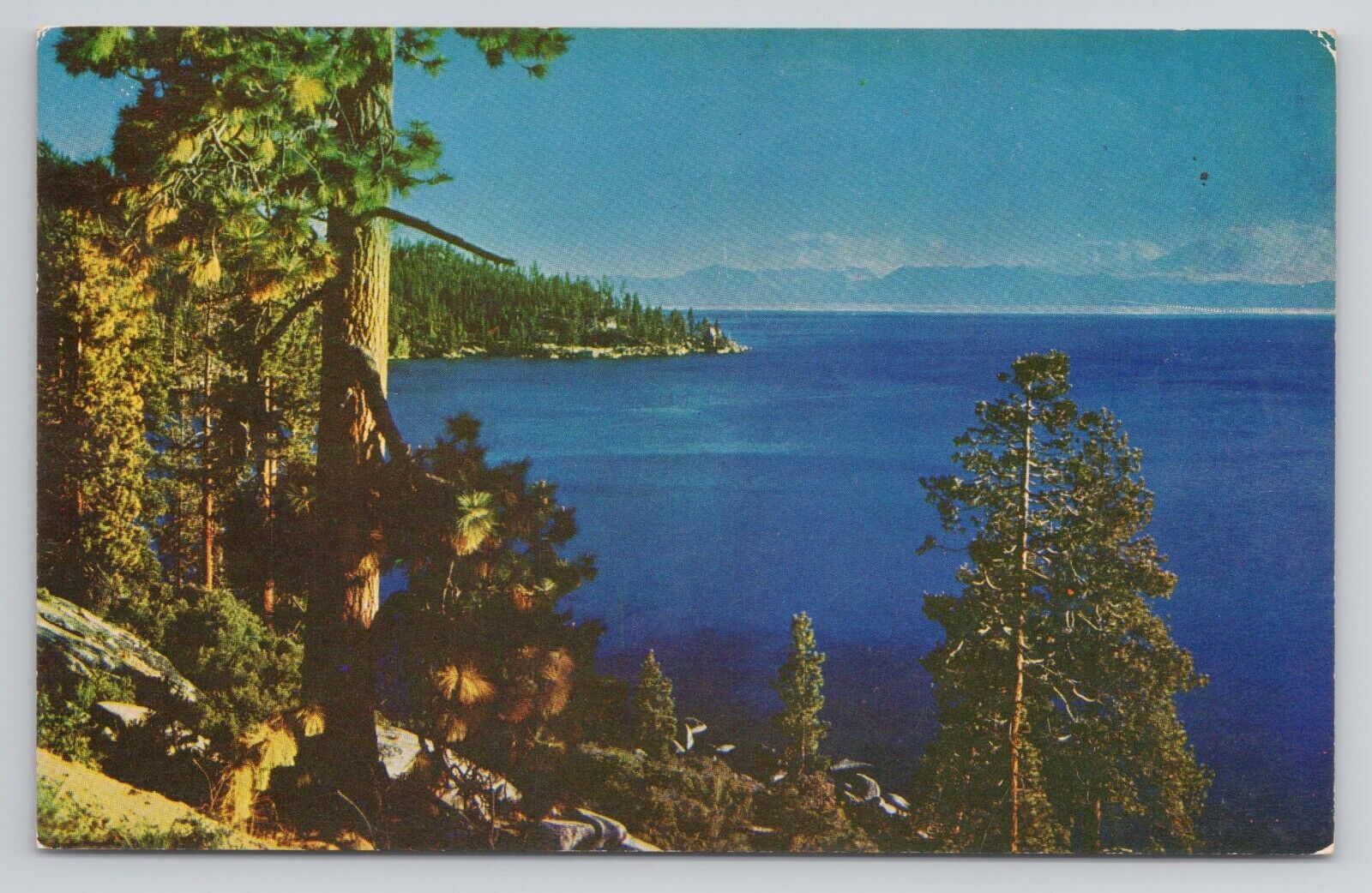 Postcard Lake Tahoe Looking Toward Mt Tallac