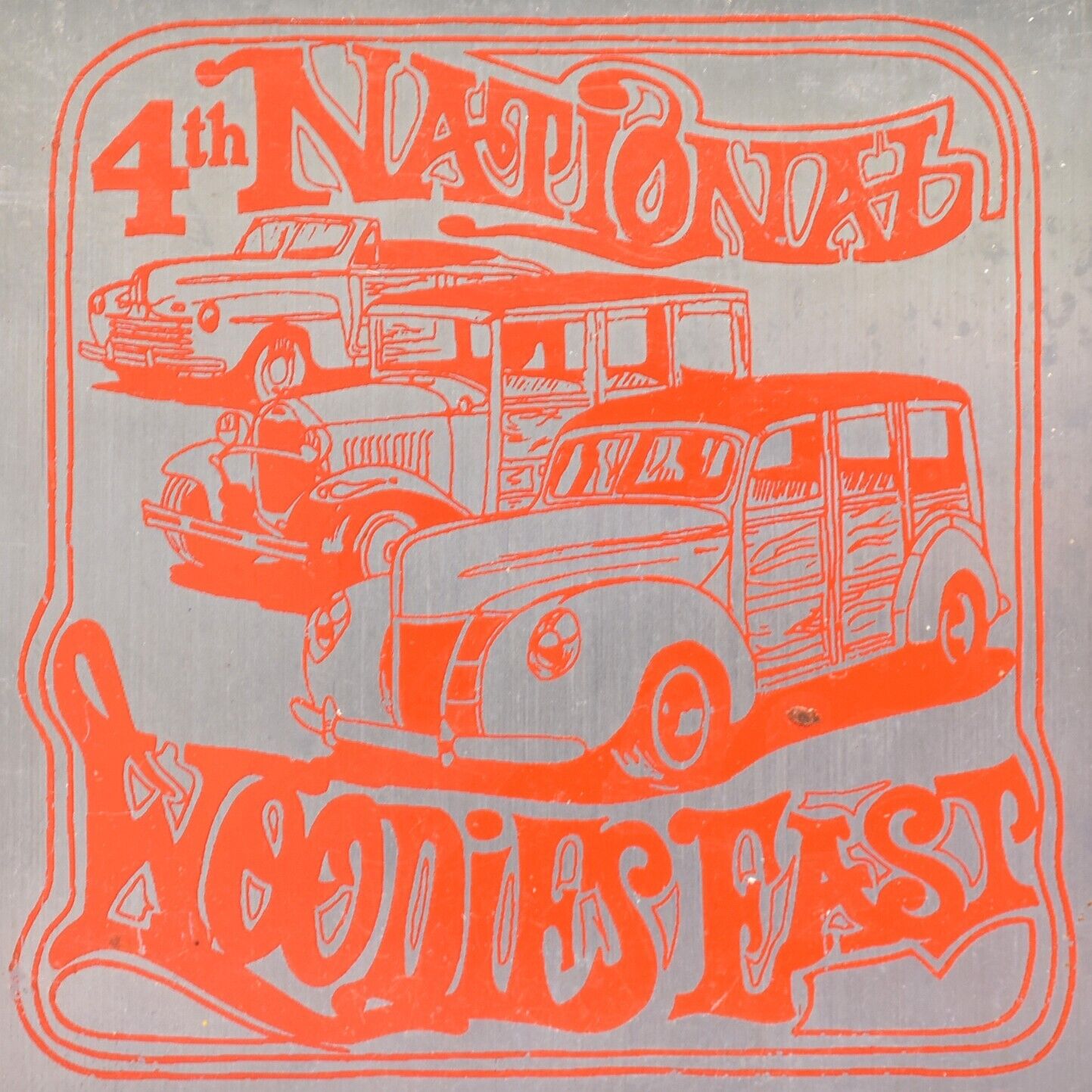 1978 National Woodie Station Wagon Car Meet Show Harleysville Pennsylvania Plate