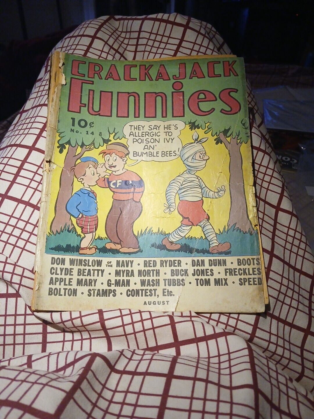 6th Appearance Red Ryder In Crackajack Funnies 14 Dell 1939 Golden Age Tom Mix