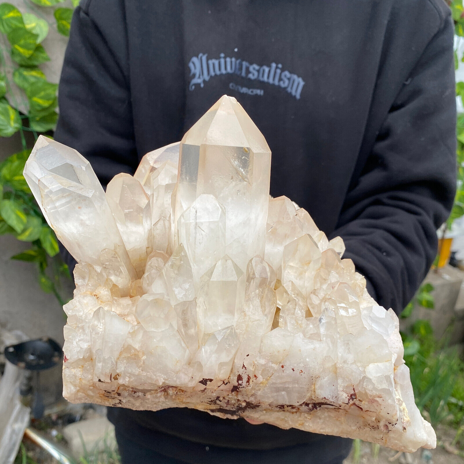 8.2lb Large Natural Clear White Crystal Quartz Cluster Rough Healing Specimen