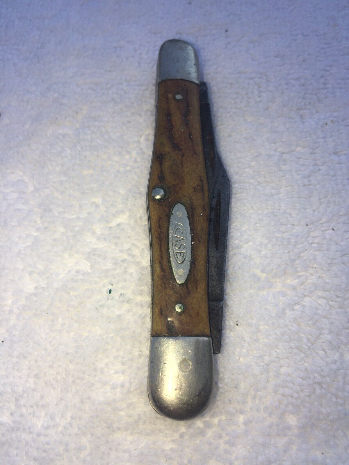 RARE VINTAGE CASE XX STAG WHITTLER KNIFE 5383 1940-64 3 Blades - Good Condition
