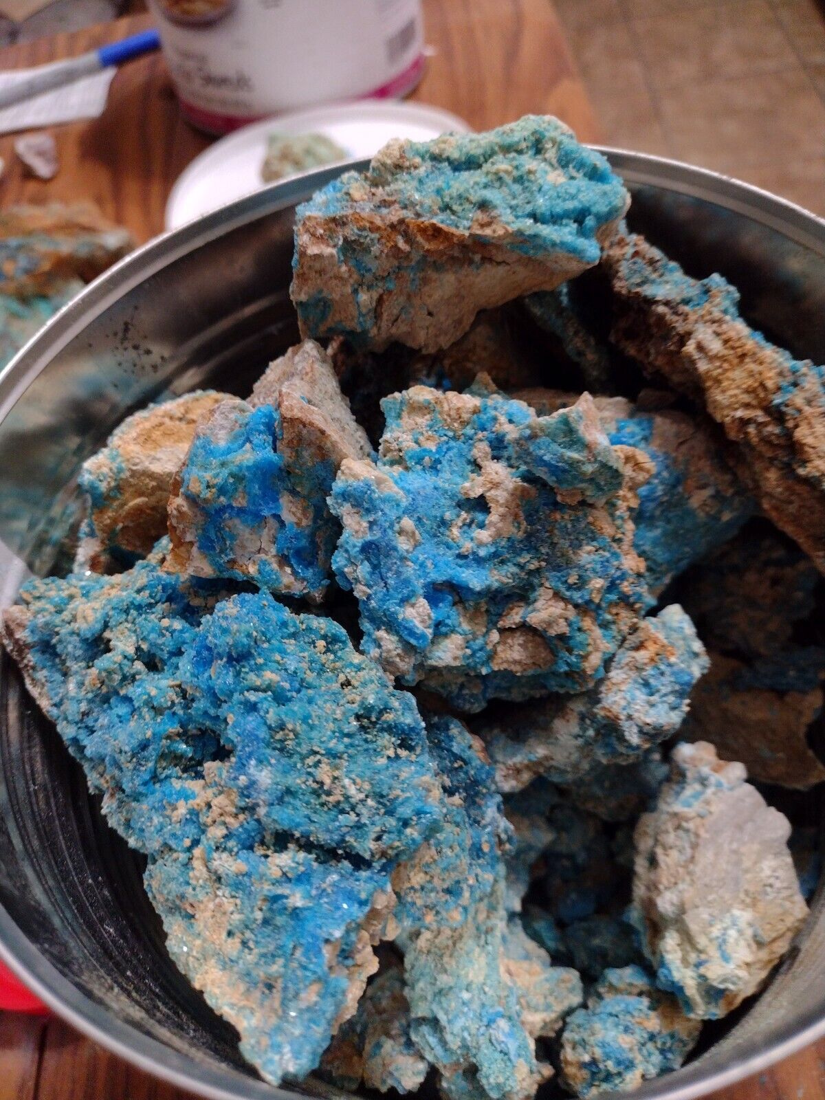 Natural Rough Chalcanthite Wholesale Lots from Blue Spirit Copper Mine 1KG