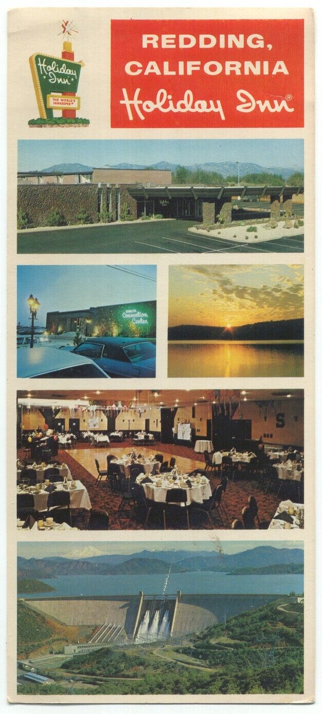 Redding CA Holiday Inn Panoramic Postcard California