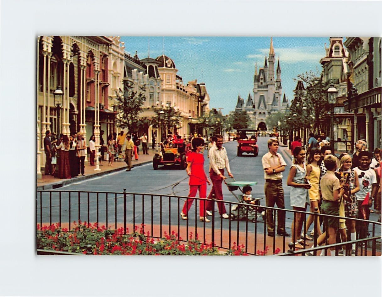 Postcard Main Street Walt Disney World Florida USA