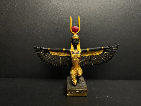 Black & Gold Ancient Egyptian ISIS goddess of healing and magic