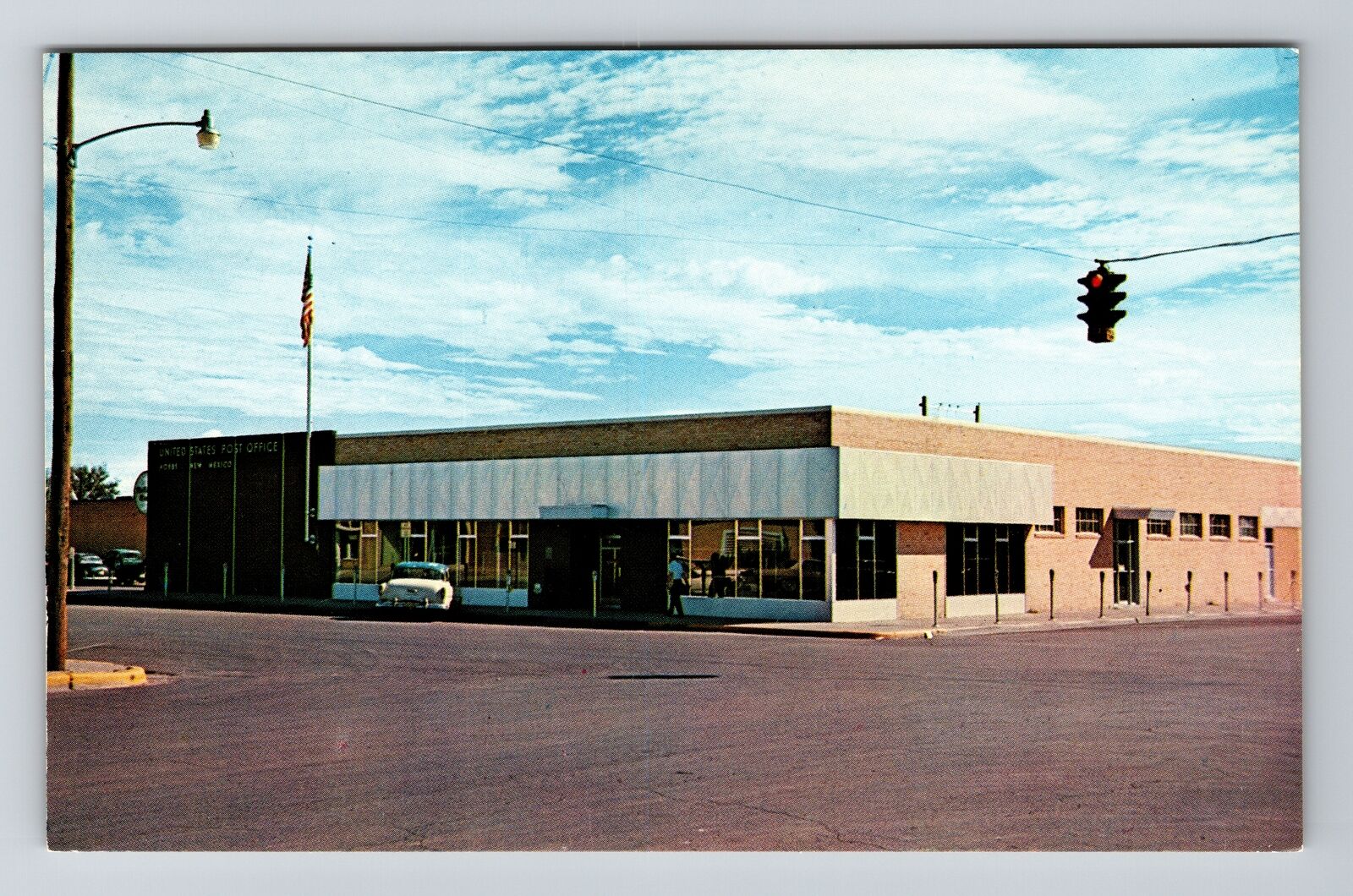 Hobbs NM-New Mexico, United States Post Office, Vintage Postcard