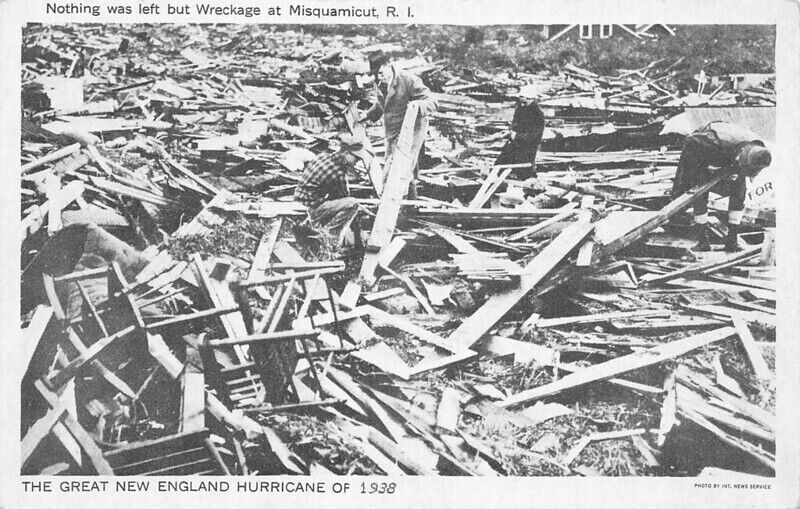Nothing Was Left But Wreckage Misquamicut RI Hurricane 0f 1938