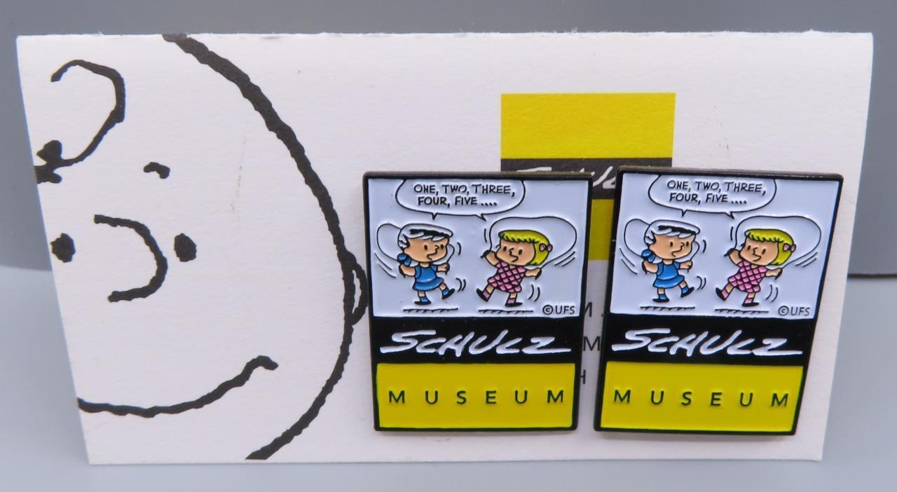 Charles M. Schulz Museum Lucy Lapel Pin Set of 2 Peanuts