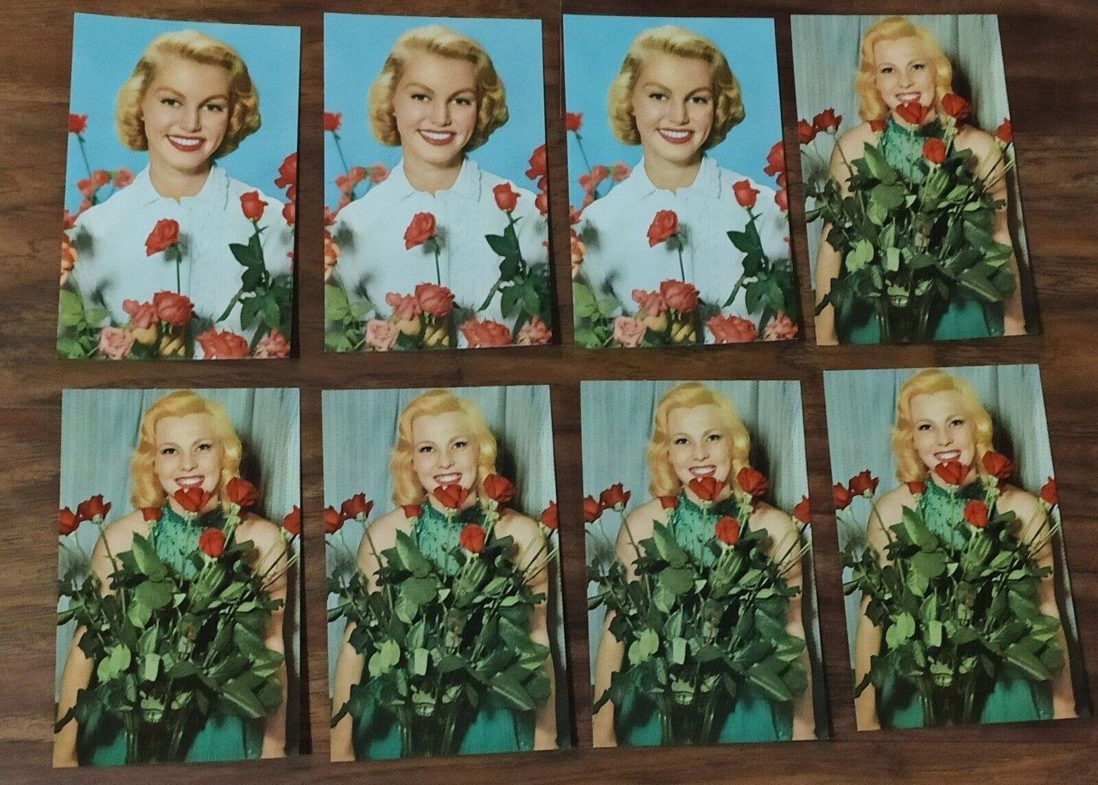 Vintage 1971 Italian Woman Post Cards Lot Of 8