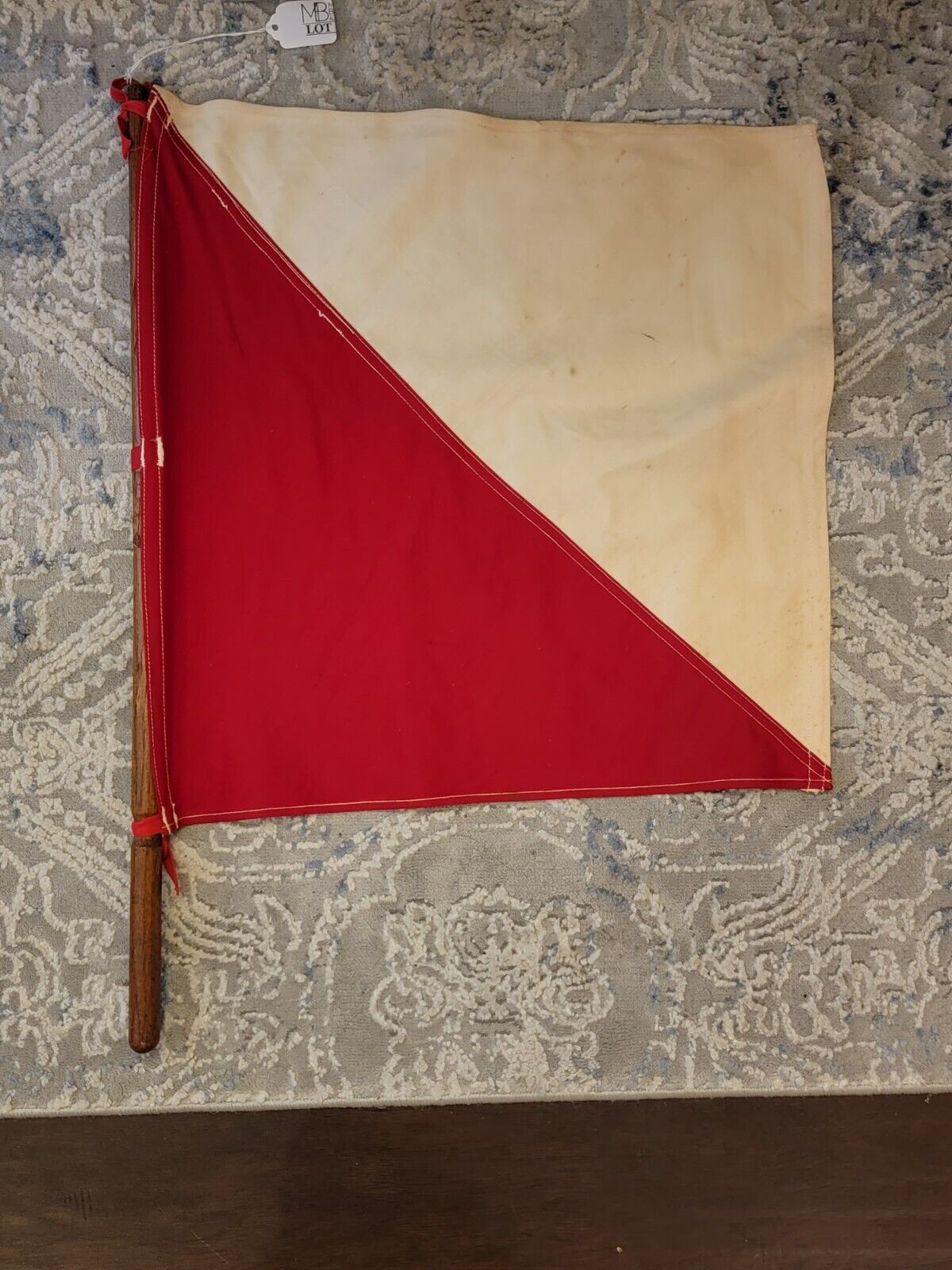 Rare Original WWI AEF US Army Signal Corps Semaphore Signal Flag. No Tears.