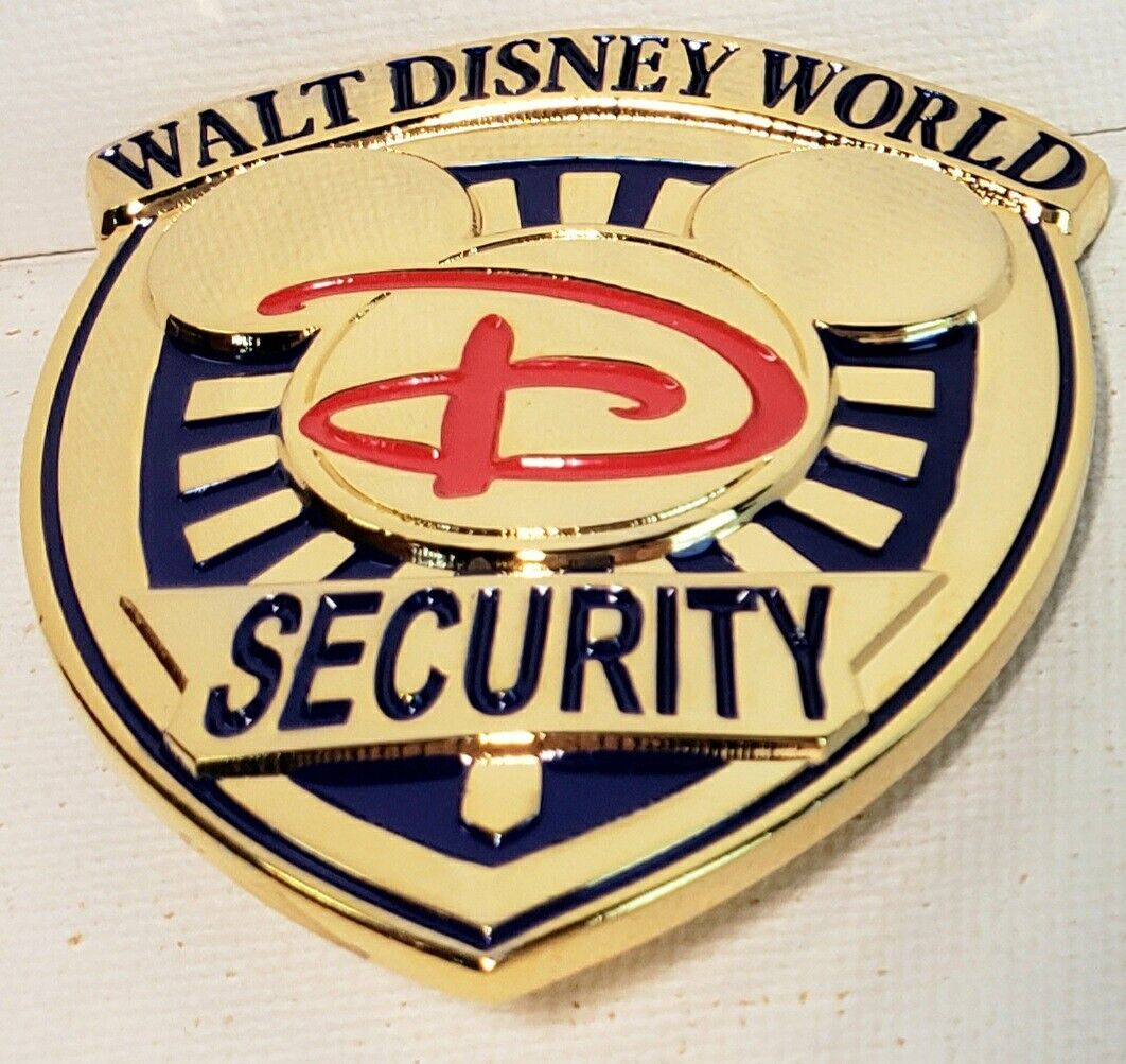 Walt Disney World Security Officer circa 2004 Badge Exact REPLICA Heavy Brass