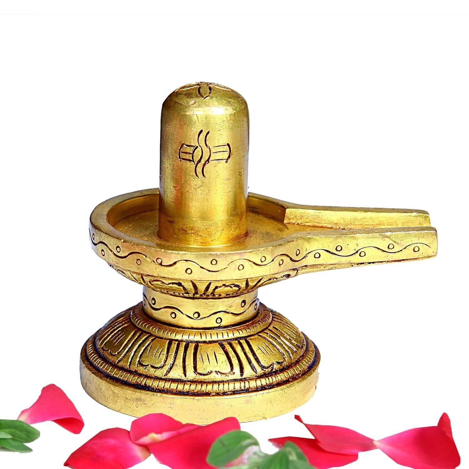Brass Shivling Mini | Mini Brass Shiva Lingam 5cm Height