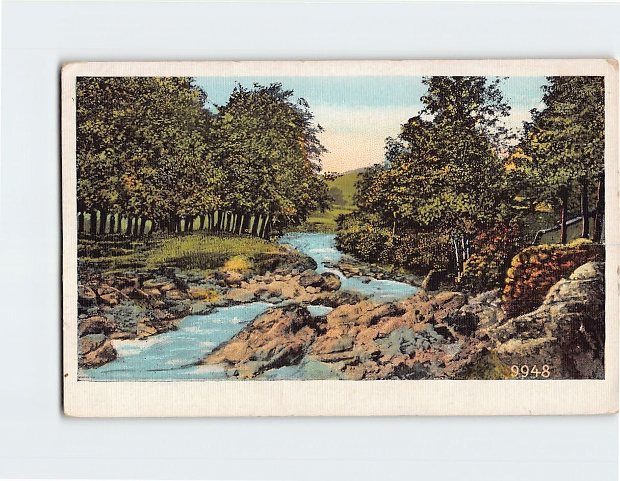 Postcard Beautiful Nature River Scene