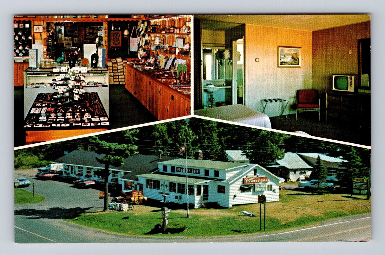 Copper Harbor MI-Michigan, Minnetonka Resort, Advertising, Vintage Postcard