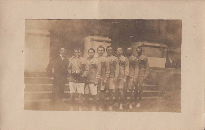 Postcard RPPC Men\'s Basketball Team in Uniform 1907-08
