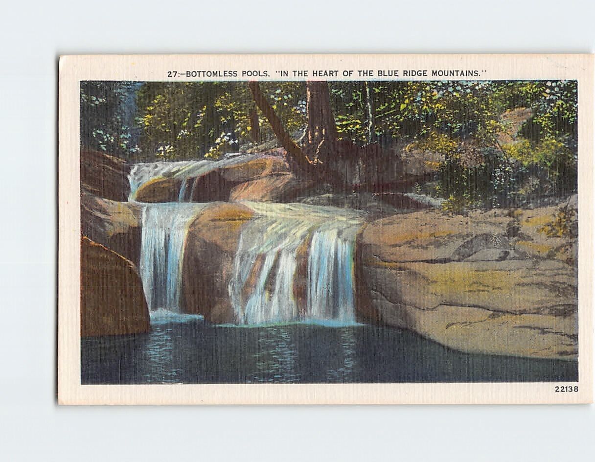 Postcard Bottomless Pools In the Heart of Blue Ridge Mountains North Carolina