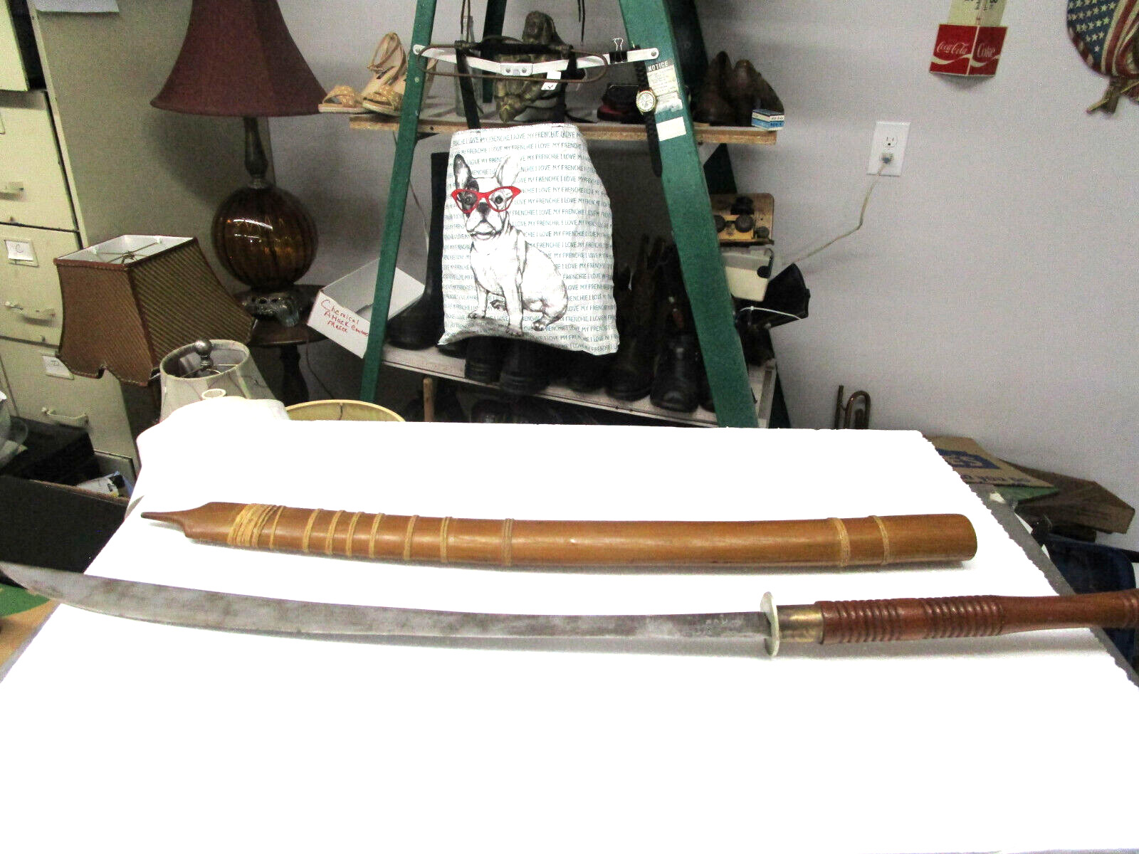 Vintage dah/daab Thai/Vietnam Sword with Sheath