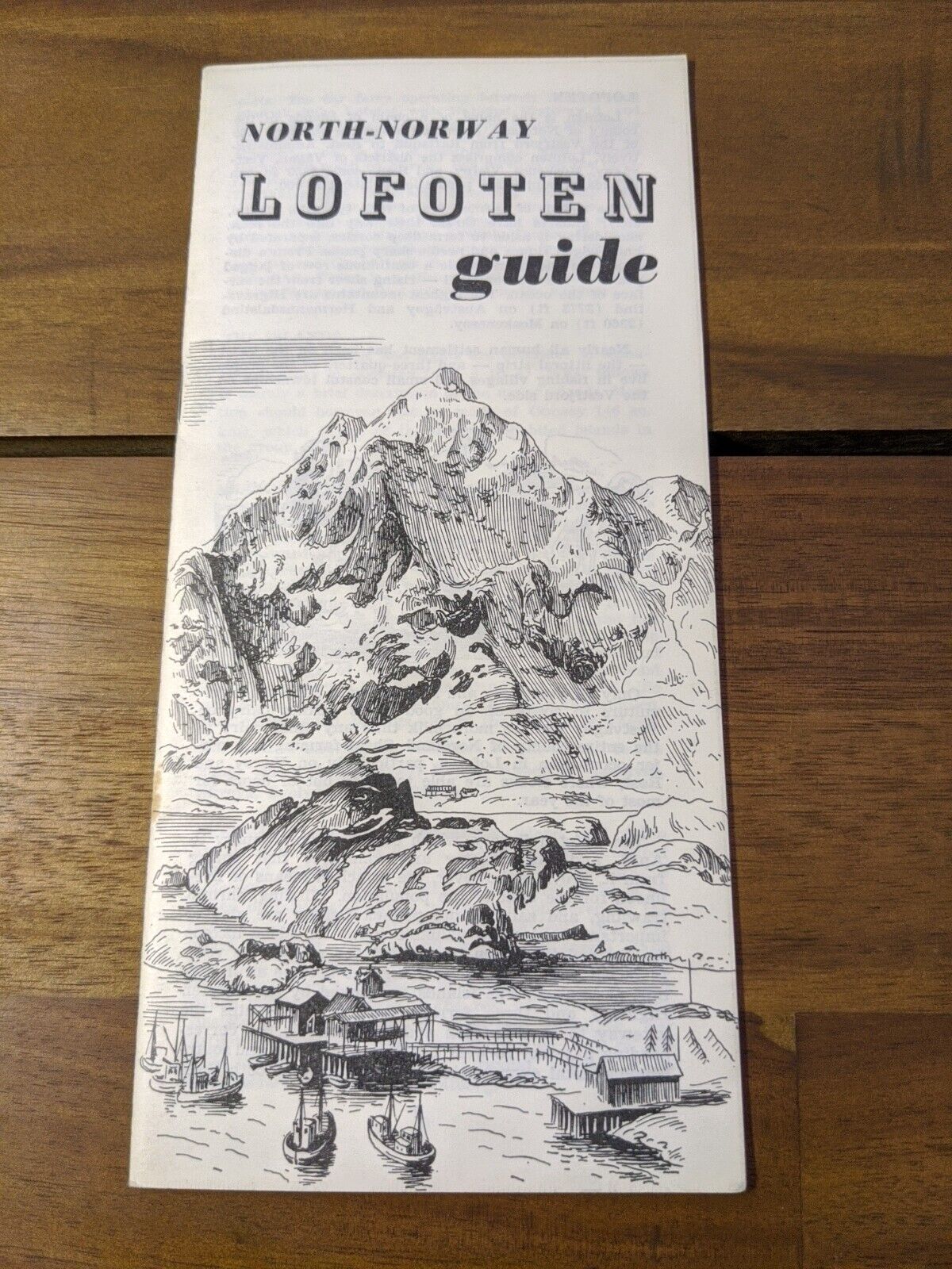 Vintage 1968 North-Norway Lofoten Guide Brochure 