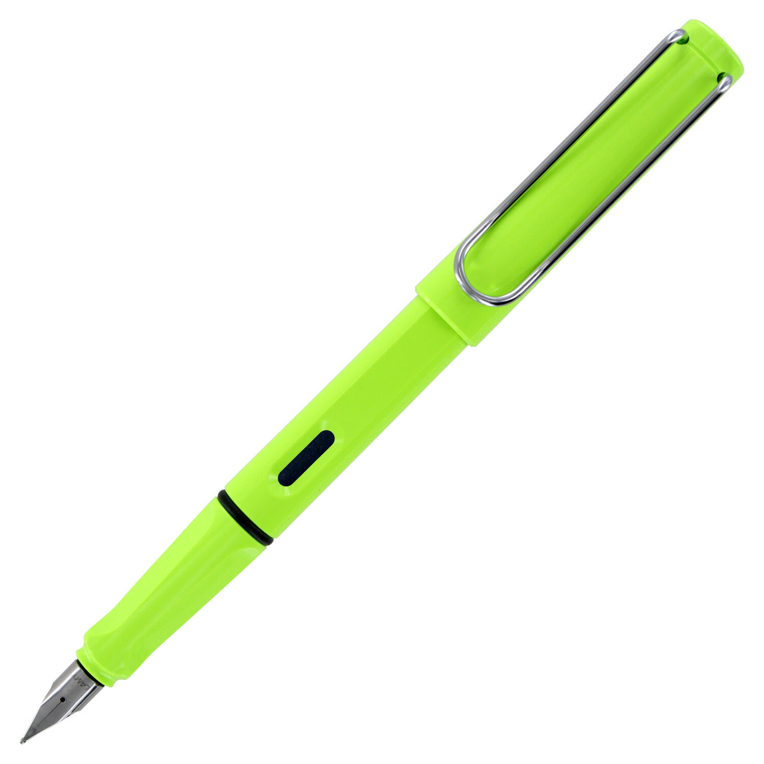 Lamy Safari Neon Lime Fountain Pen, Fine Nib (L43F)
