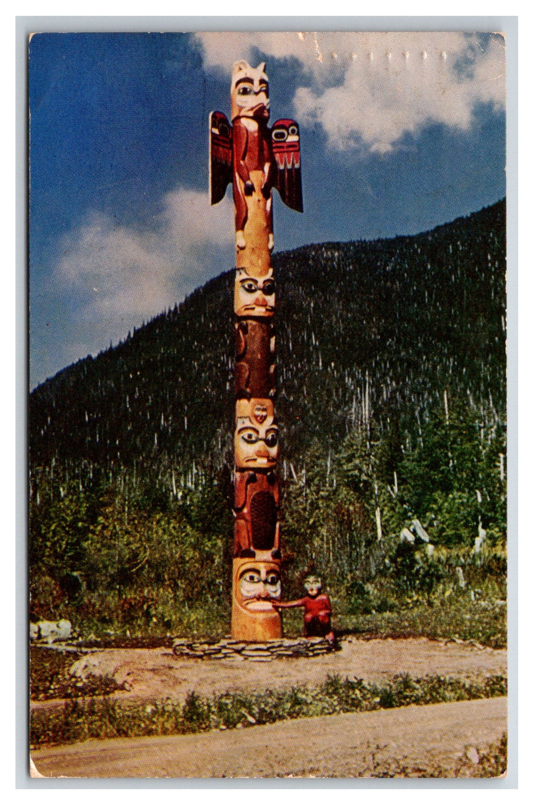 KETCHIKAN, ALASKA. Totem pole Native american Tlingit, Haida, and Tsimshian