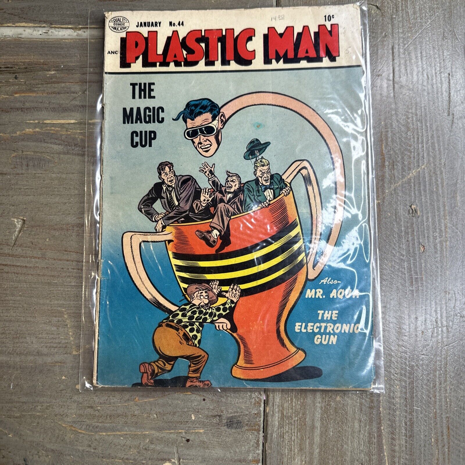 PLASTIC MAN #44 FR (Quality Comics 1954) The Magic Cup, Golden Age Comic