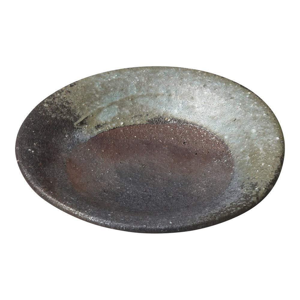 Shigaraki Ware Hechimon Bean Plate Covered with Carbonized Ash Made in Japan MR-