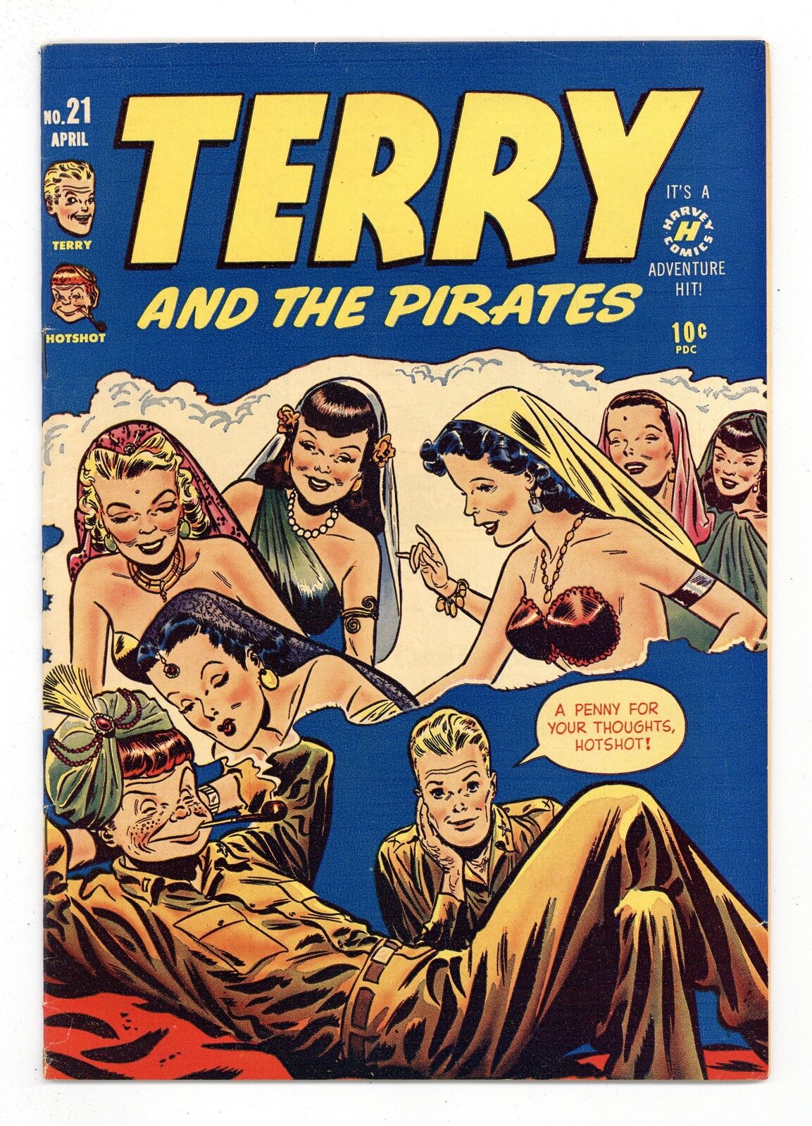 Terry and the Pirates #21 VG+ 4.5 1950