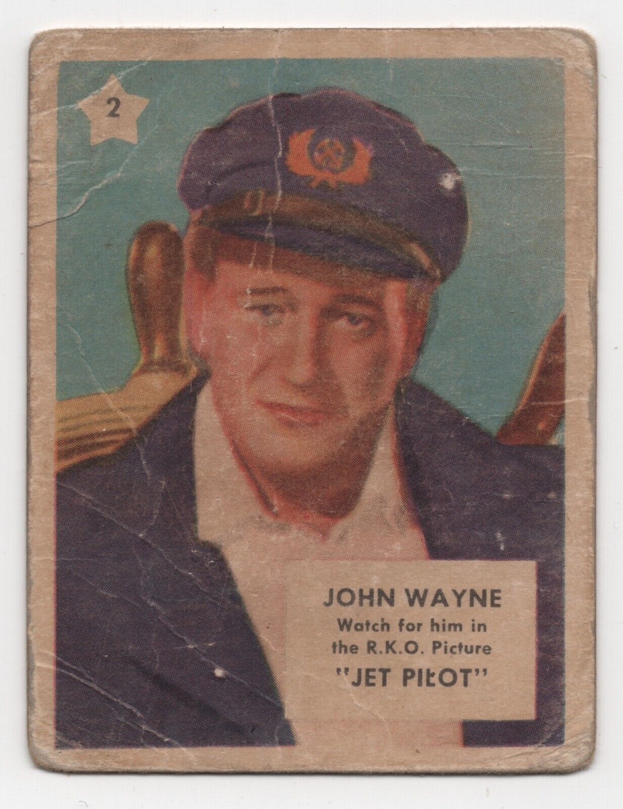 John Wayne Trading Card 1951 Canadian Shredded Wheat Co Movie Stars Series