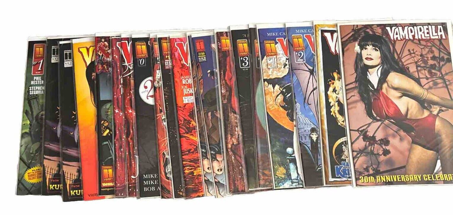 20 Harris' Vampirella Comics: Excellent Condition Very Collectible Issues