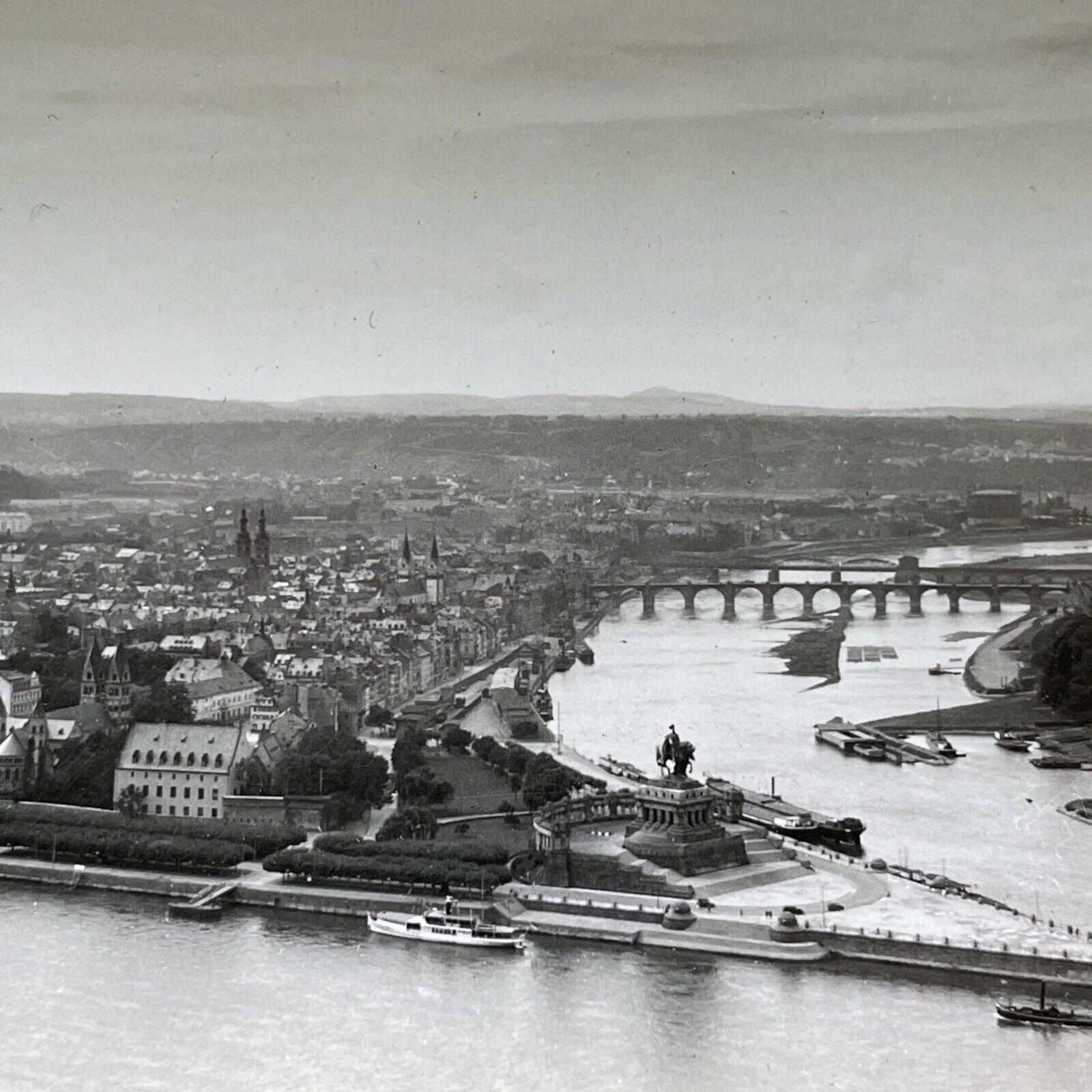 Antique 1920s City Of Koblenz Germany Stereoview Photo Card V2904