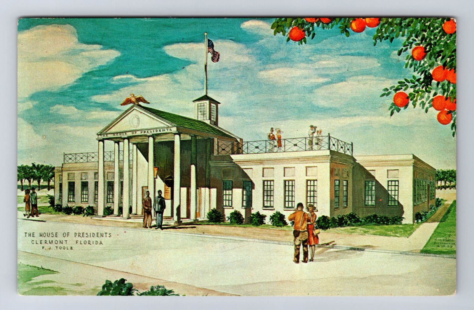 Clermont FL-Florida, House Of Presidents, Antique, Vintage Postcard