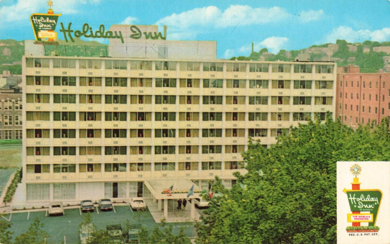 Waterbury CT Connecticut, Holiday Inn Hotel Advertising, Vintage Postcard