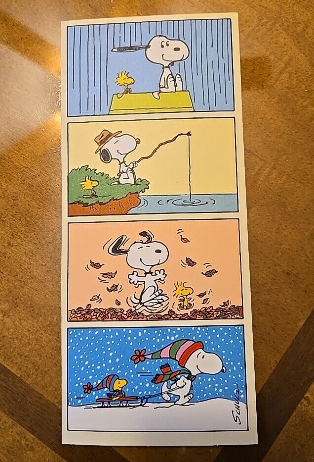 Vintage Peanuts Snoopy Hallmark Happy Birthday Greeting card new Unused 1958.