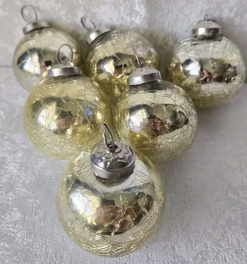 Vintage Kugel Style Glass Christmas Ornaments 2