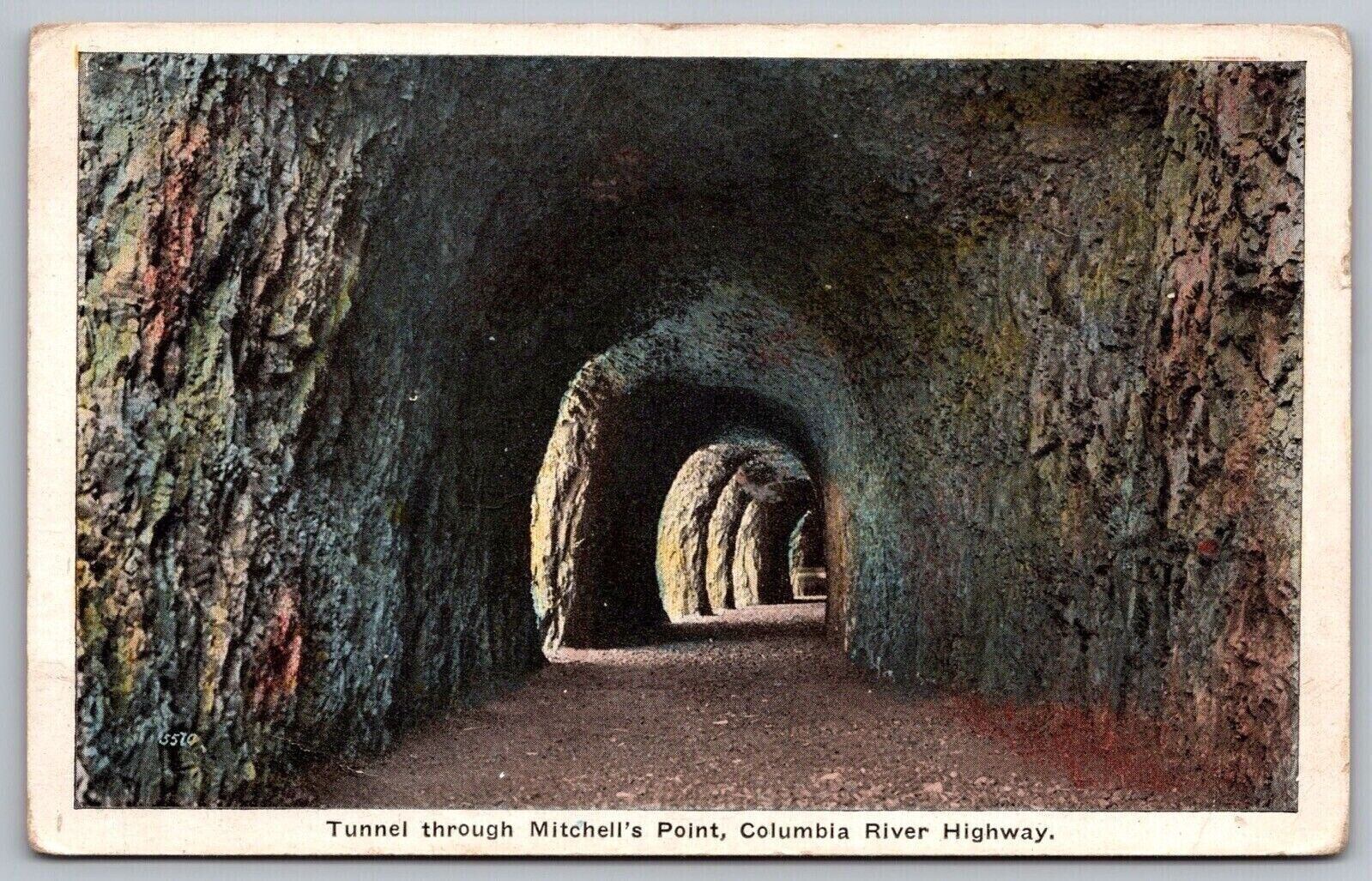 Postcard Tunnel Mitchell Point Columbia River Hwy WB UNP VTG Unused Vintage
