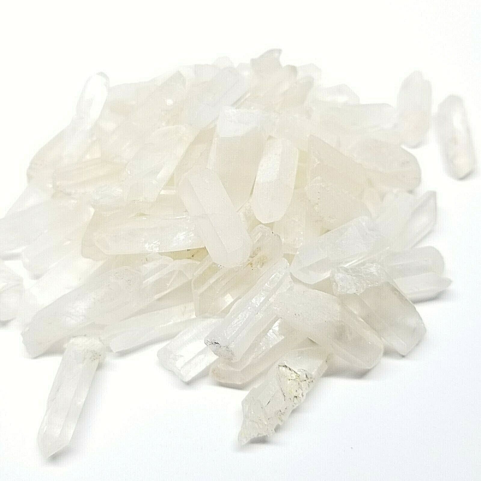 50g Lot Tibet Natural Clear Quartz Crystal Points Wand Specimens
