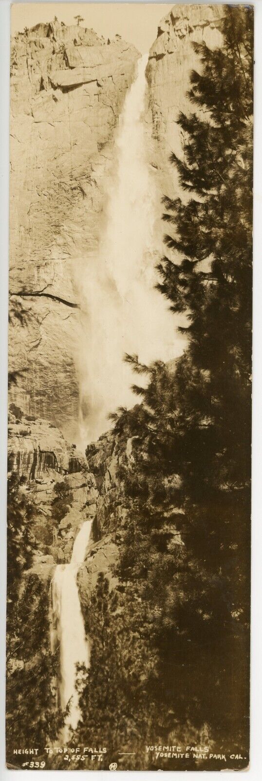 RARE Vintage Photo of Yosemite Falls from 1936