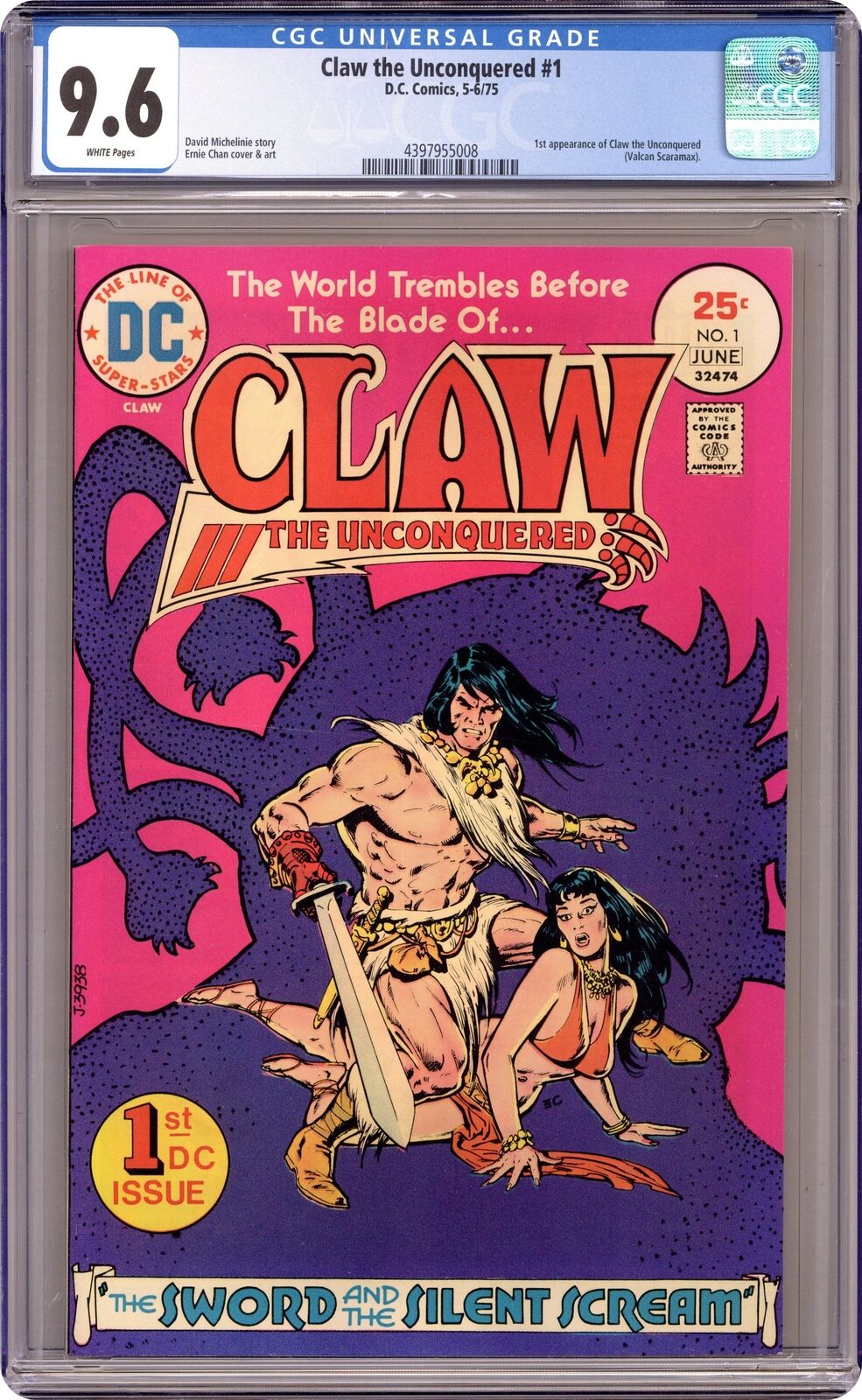 Claw the Unconquered #1 CGC 9.6 1975 4397955008 1st app. Claw