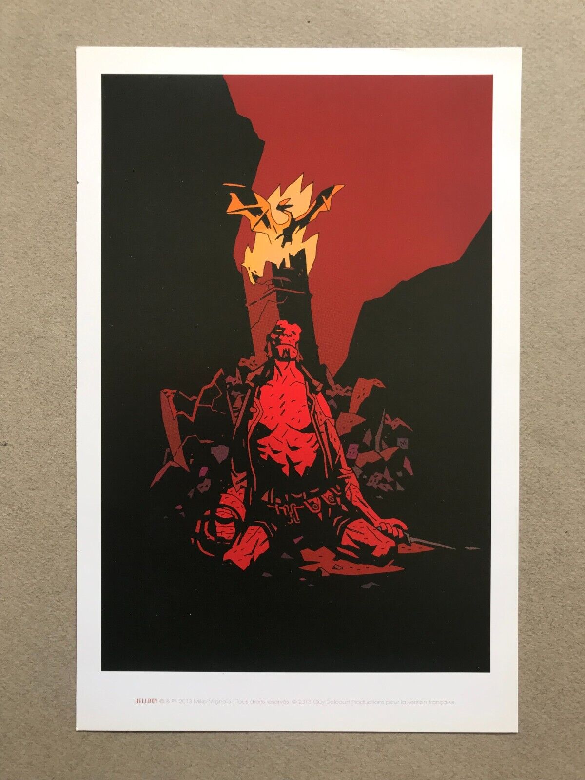 Hellboy Mike Mignola  2013 French Print Delcourt Rare